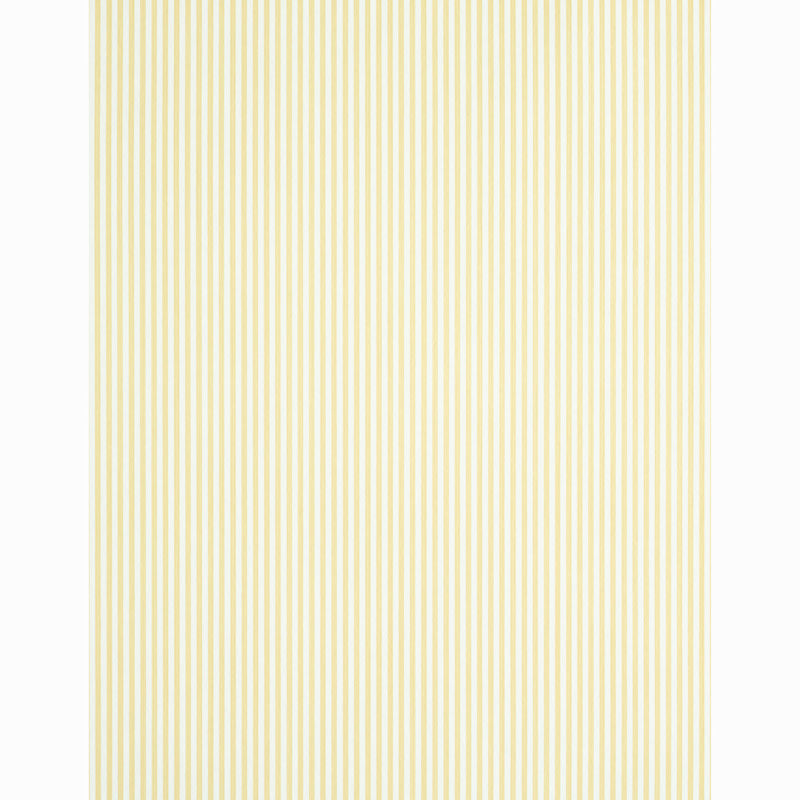 Schumacher Edwin Stripe Narrow Buttercup Wallpaper Sample 5011870