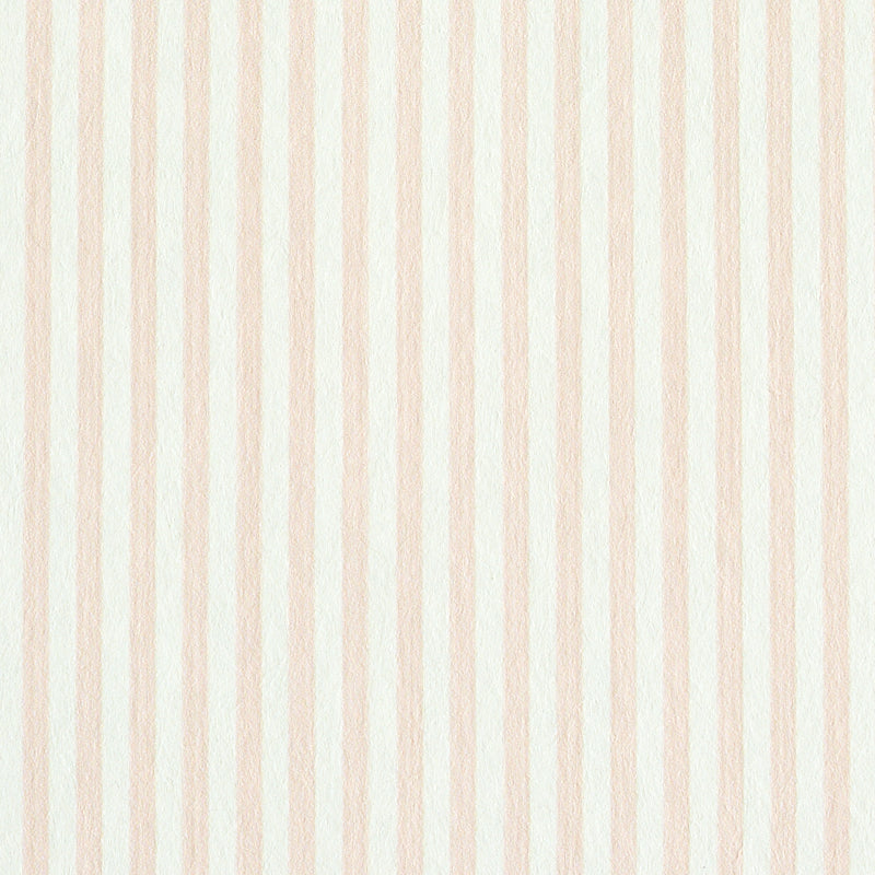 Schumacher Edwin Stripe Narrow Blush Wallpaper 5011874