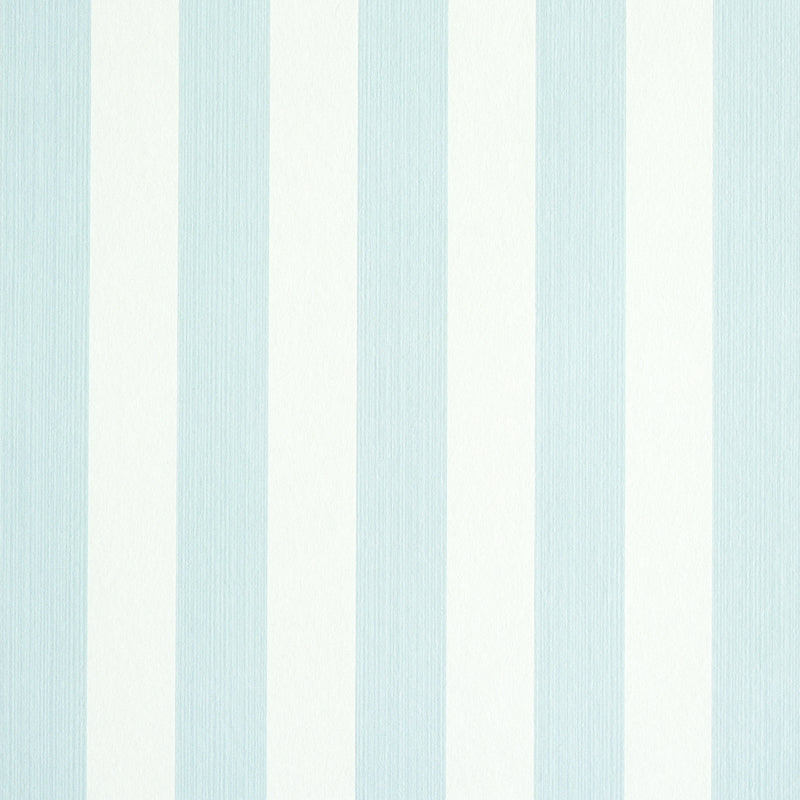 Schumacher Edwin Stripe Medium Sky Wallpaper 5011880