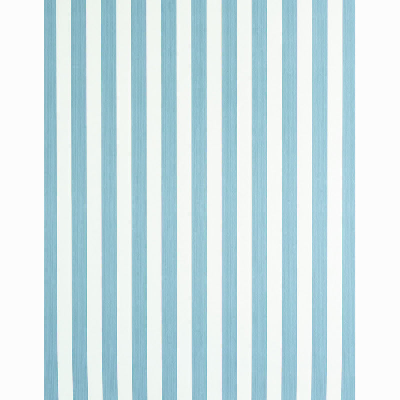 Schumacher Edwin Stripe Medium Slate Wallpaper 5011885