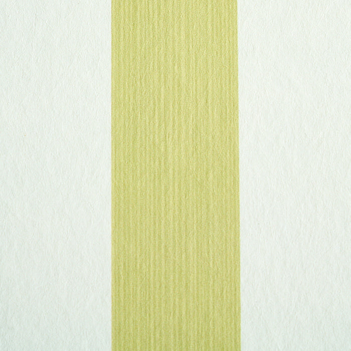 Schumacher Edwin Stripe Medium Citron Wallpaper Sample 5011888