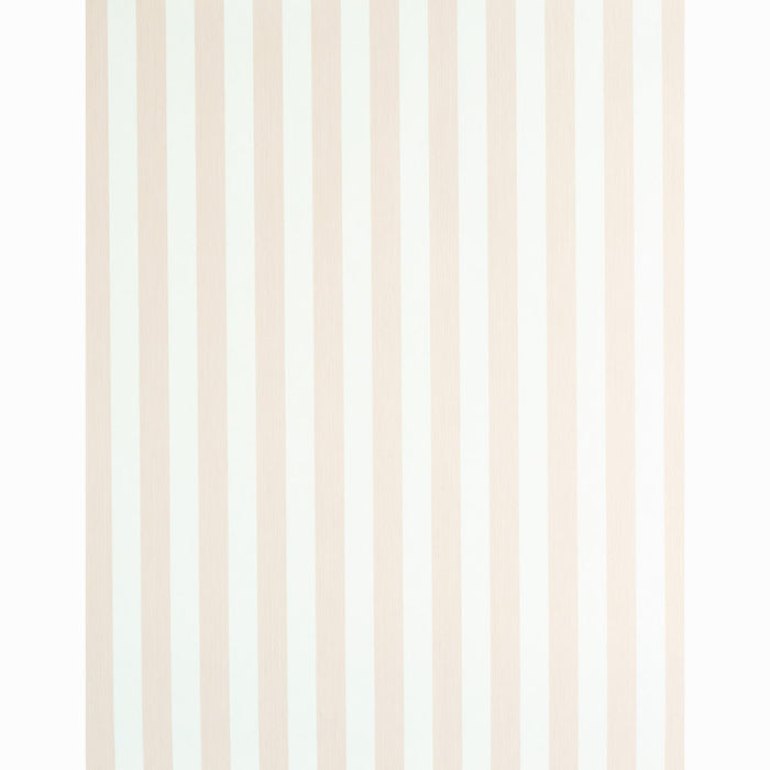 Schumacher Edwin Stripe Medium Blush Wallpaper 5011894