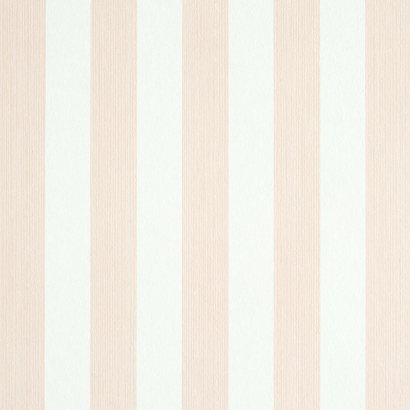 Schumacher Edwin Stripe Medium Blush Wallpaper Sample 5011894