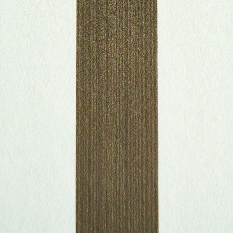 Schumacher Edwin Stripe Medium Mushroom Wallpaper Sample 5011899