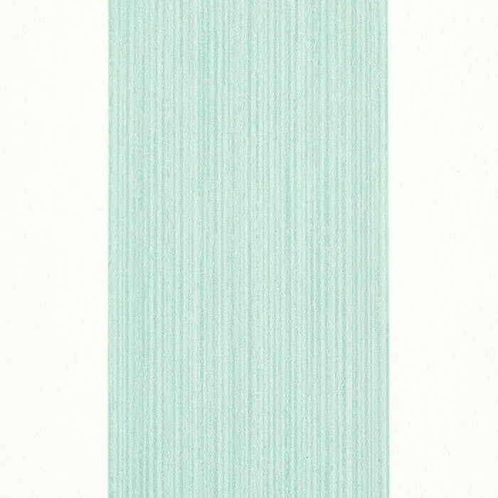 Schumacher Edwin Stripe Wide Seaglass Wallpaper 5011903