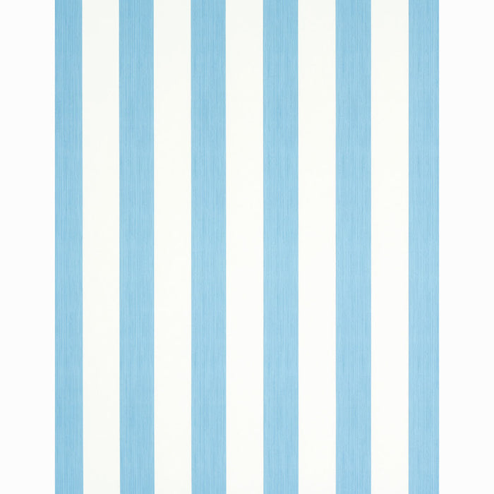Schumacher Edwin Stripe Wide Ocean Wallpaper 5011904