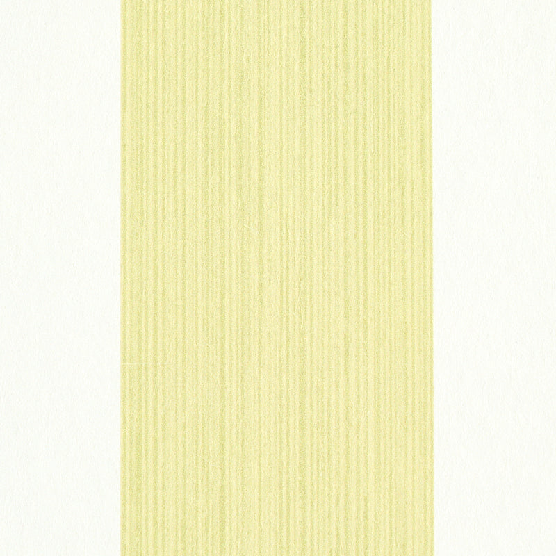 Schumacher Edwin Stripe Wide Citron Wallpaper 5011908