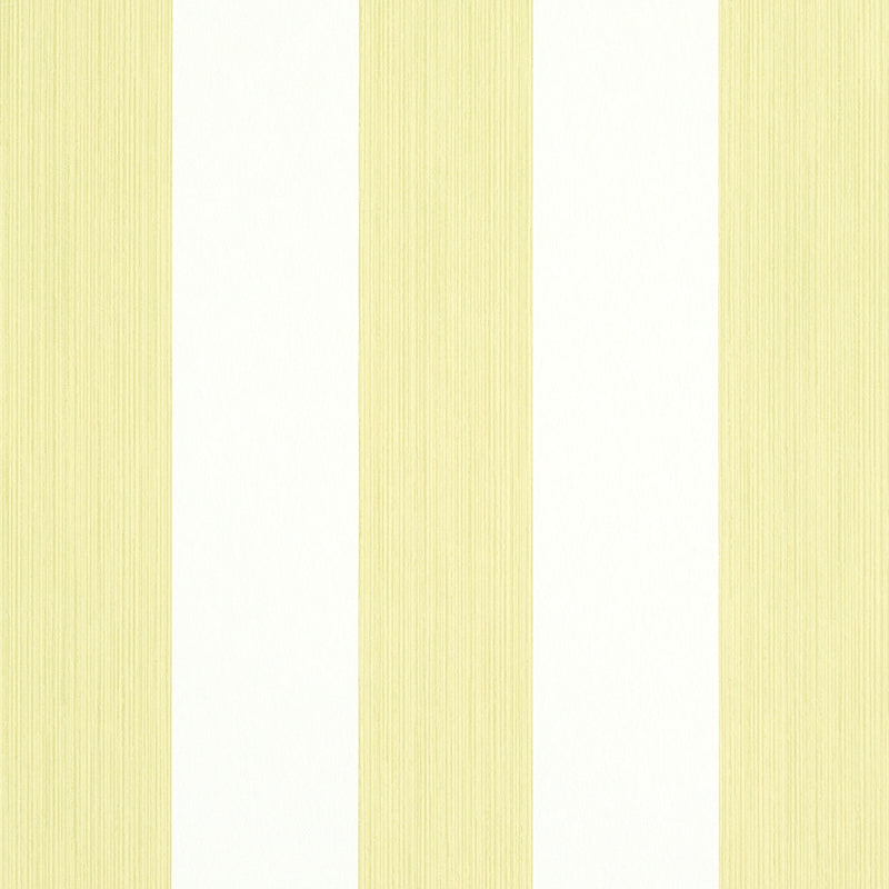 Schumacher Edwin Stripe Wide Citron Wallpaper Sample 5011908