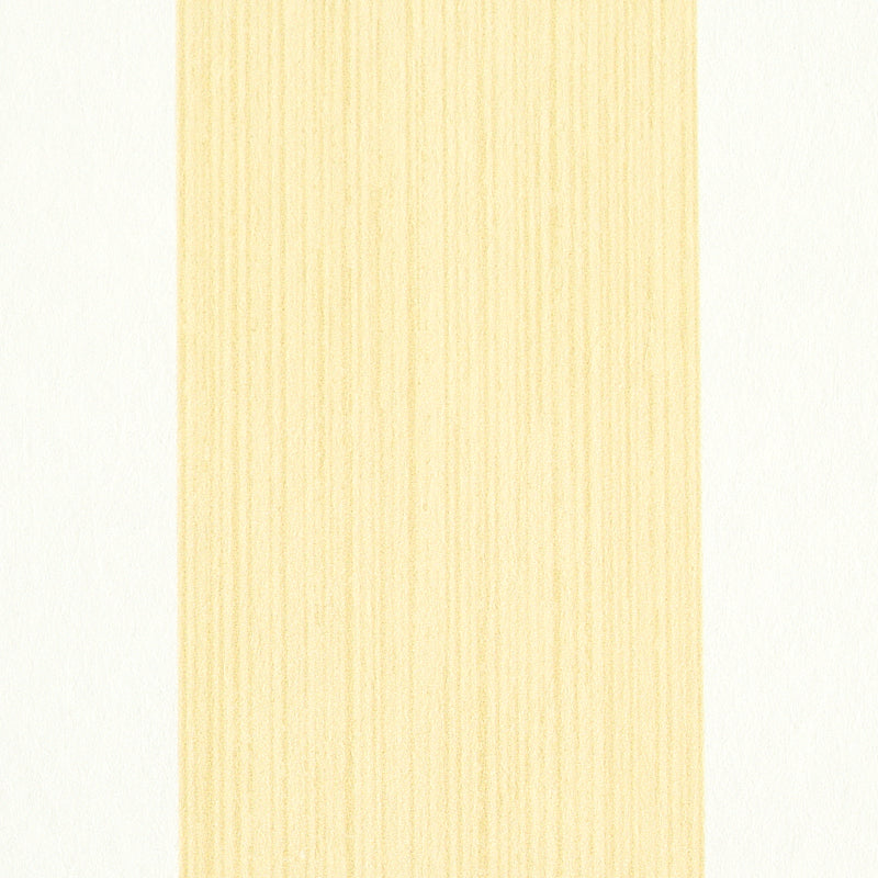 Schumacher Edwin Stripe Wide Buttercup Wallpaper 5011910