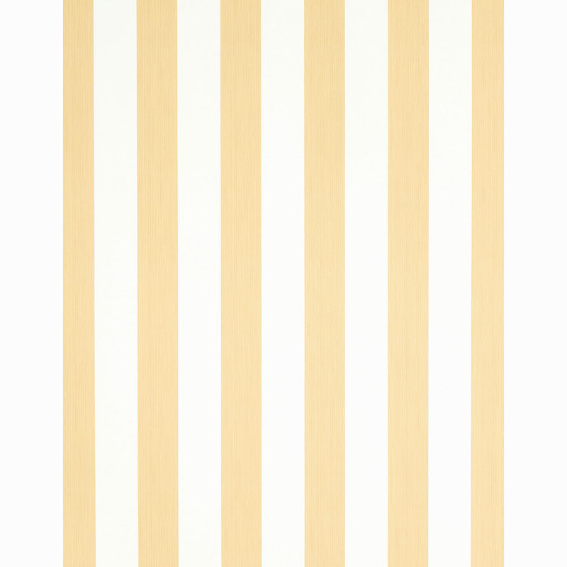 Schumacher Edwin Stripe Wide Wheat Wallpaper Sample 5011912