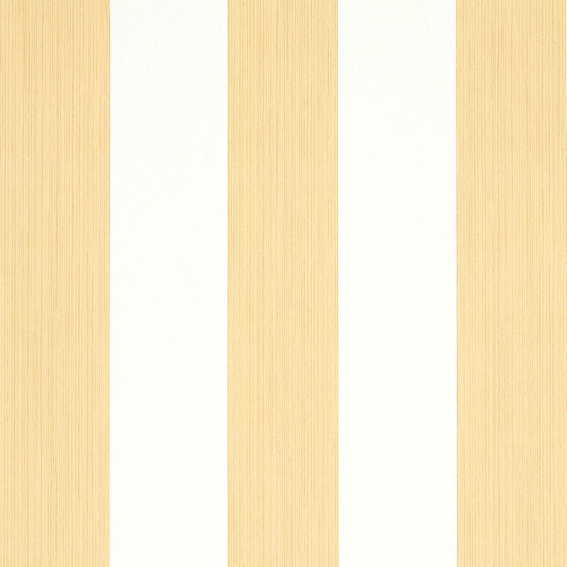 Schumacher Edwin Stripe Wide Wheat Wallpaper Sample 5011912