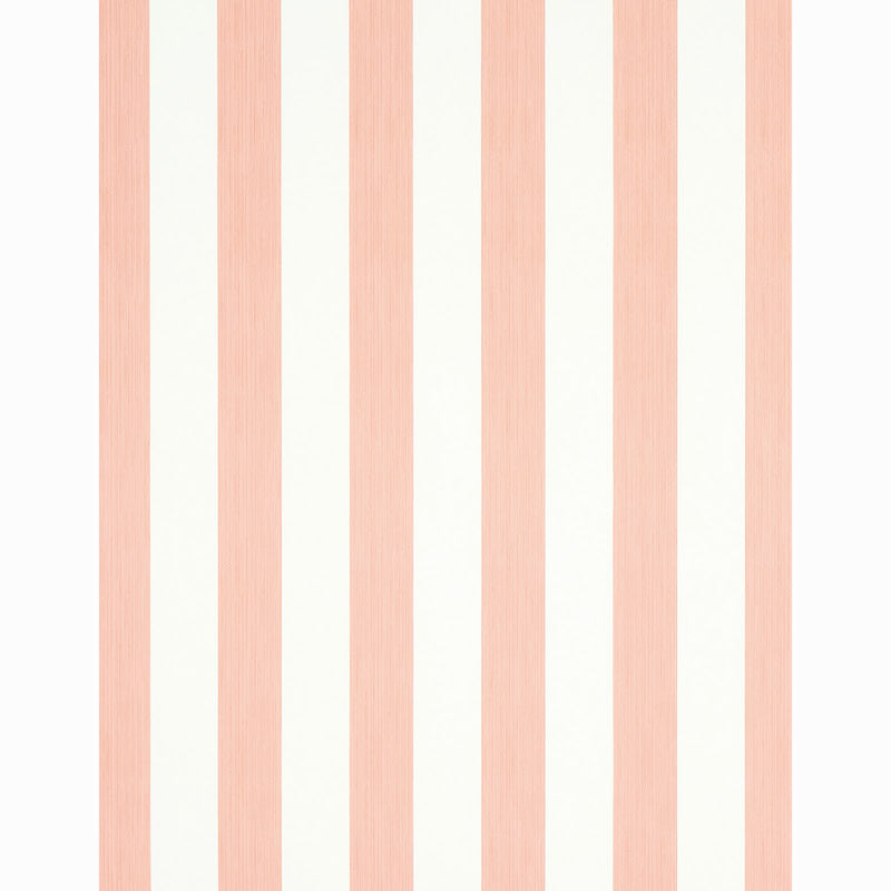 Schumacher Edwin Stripe Wide Pink Wallpaper Sample 5011915
