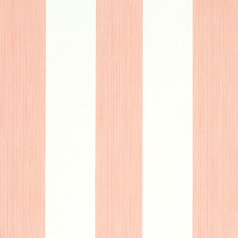 Schumacher Edwin Stripe Wide Pink Wallpaper Sample 5011915