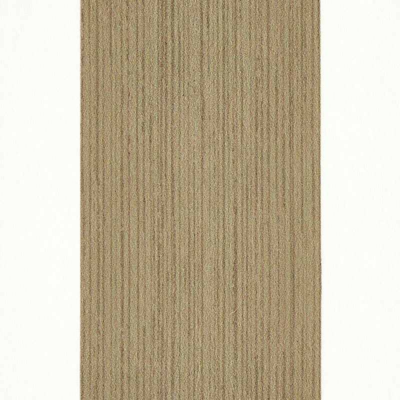 Schumacher Edwin Stripe Wide Mushroom Wallpaper Sample 5011919