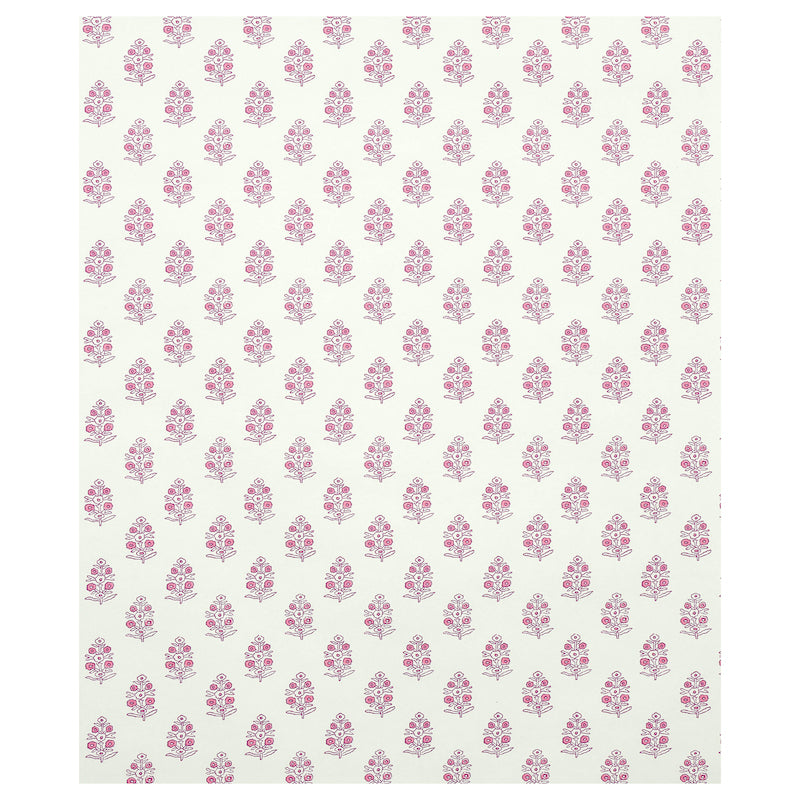 Schumacher Aditi Pink Wallpaper Sample 5011932