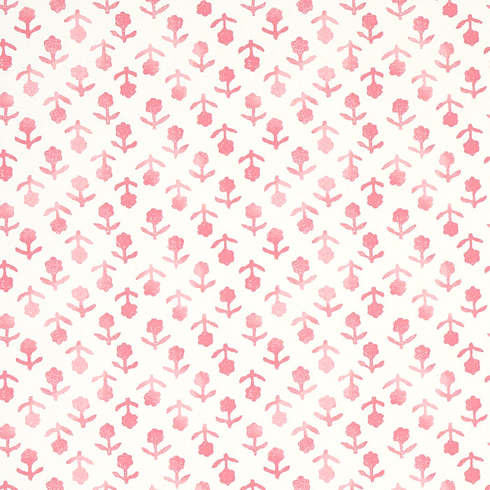 Schumacher Beatriz Pink Wallpaper Sample 5011940