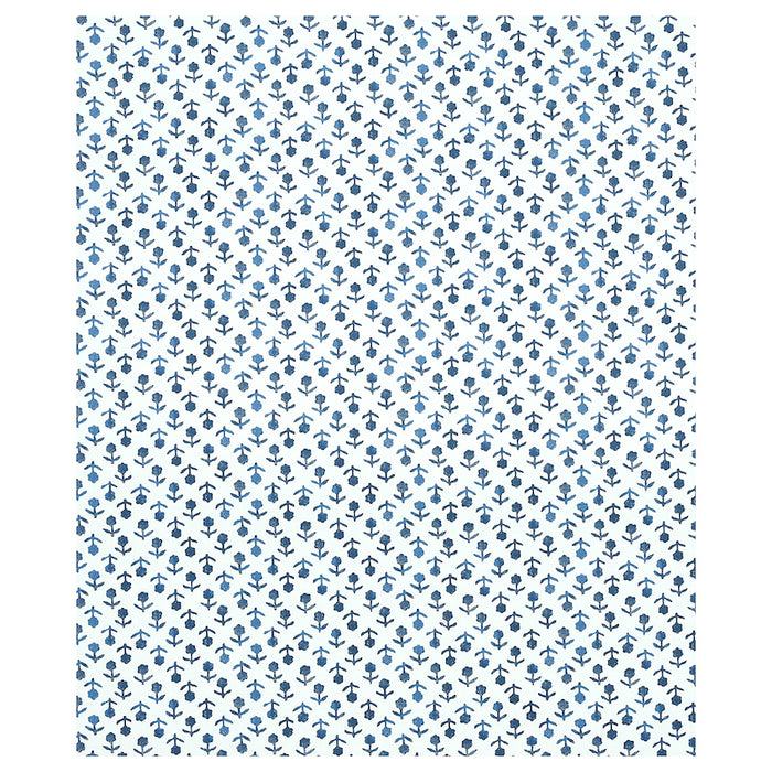 Schumacher Beatriz Indigo Wallpaper Sample 5011941