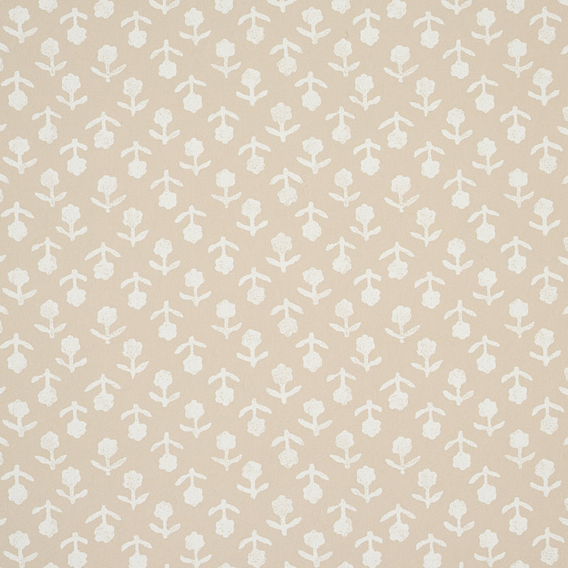 Schumacher Beatriz Natural Wallpaper Sample 5011942