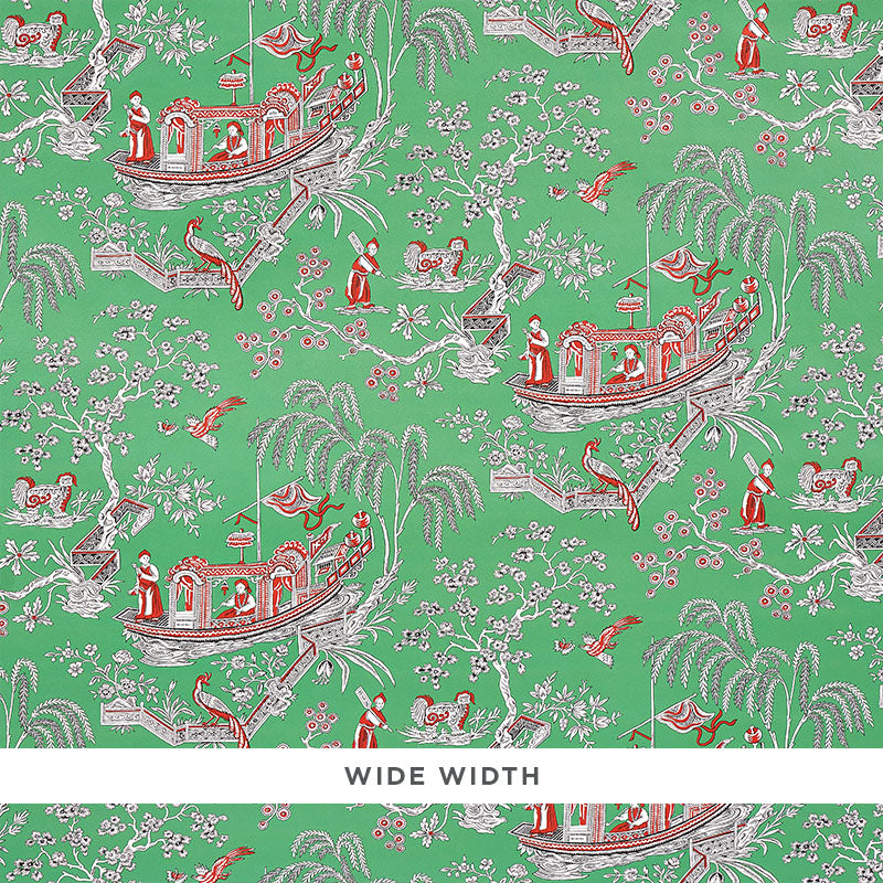 Schumacher Matsudana Jade Wallpaper Sample 5011990