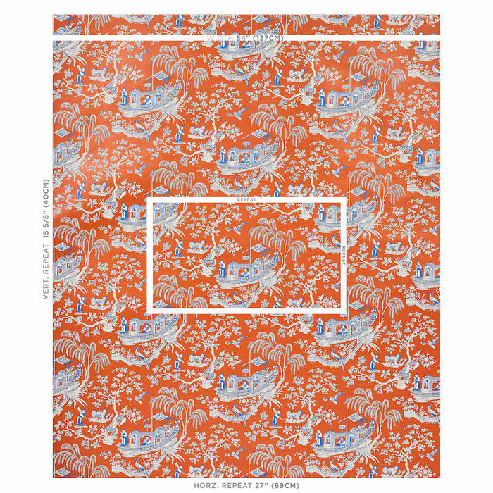 Schumacher Matsudana Spice Wallpaper Sample 5011992