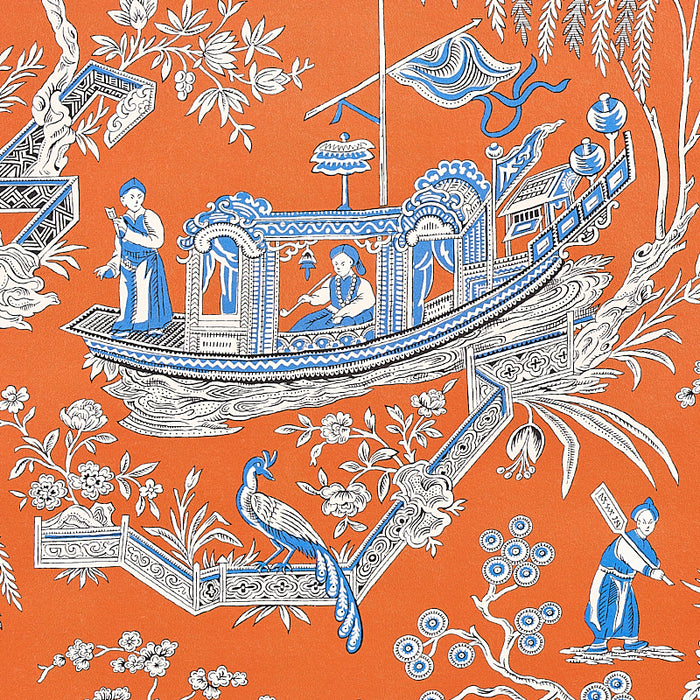 Schumacher Matsudana Spice Wallpaper Sample 5011992