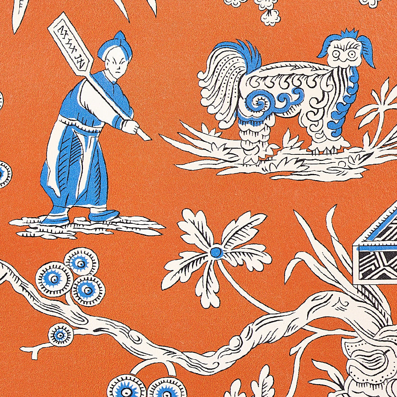 Schumacher Matsudana Spice Wallpaper Sample 5011992