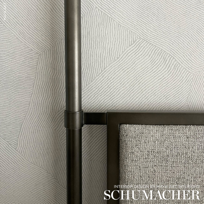 Schumacher Burnett Stone Wallpaper Sample 5012002