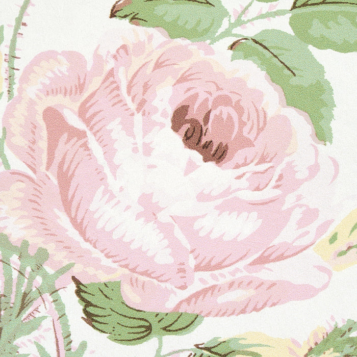 Schumacher Loudon Rose Blush Wallpaper Sample 5012031