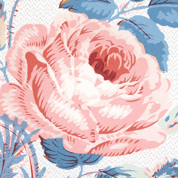 Schumacher Loudon Rose Rose & Blue Wallpaper Sample 5012032