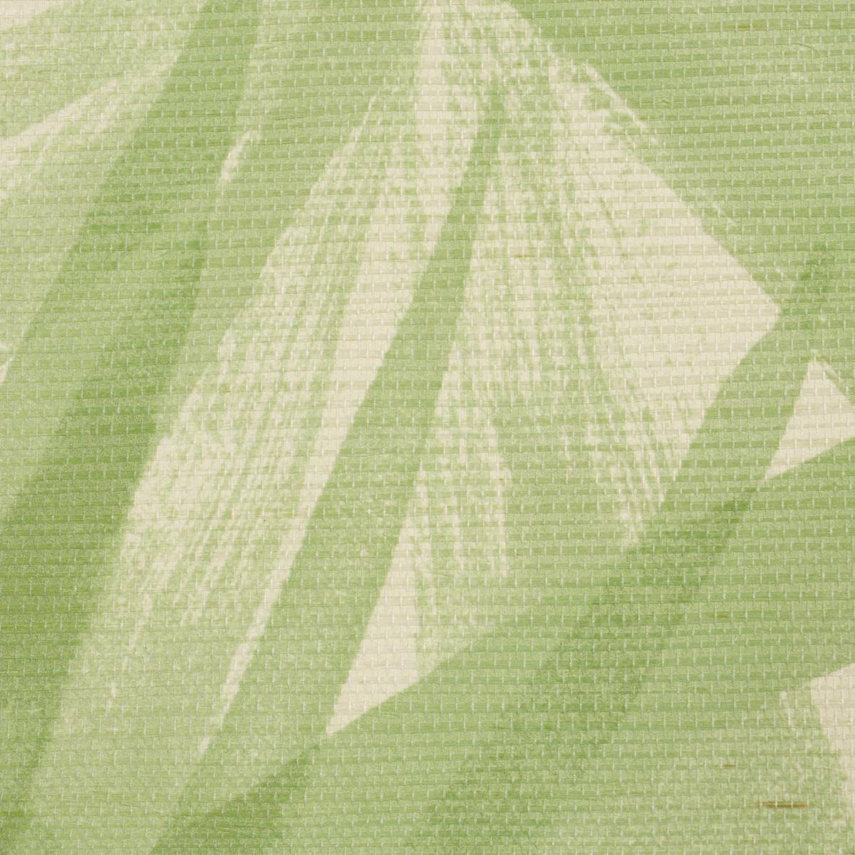 Schumacher Sunlit Palm Sisal Pistachio Wallpaper 5012042