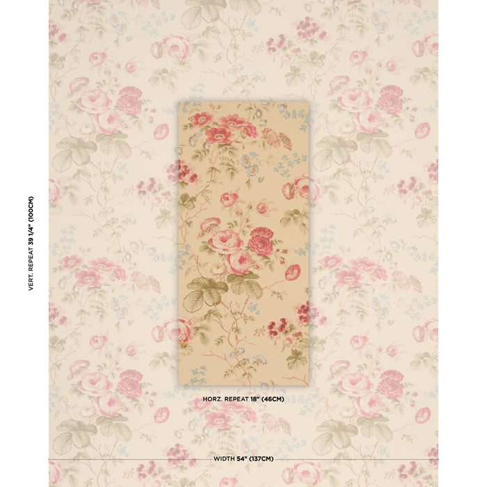 Schumacher Salisbury Butter Wallpaper Sample 5012063