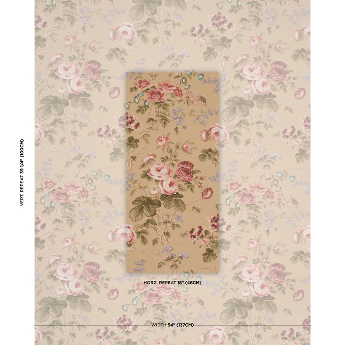 Schumacher Salisbury Tobacco Wallpaper 5012064