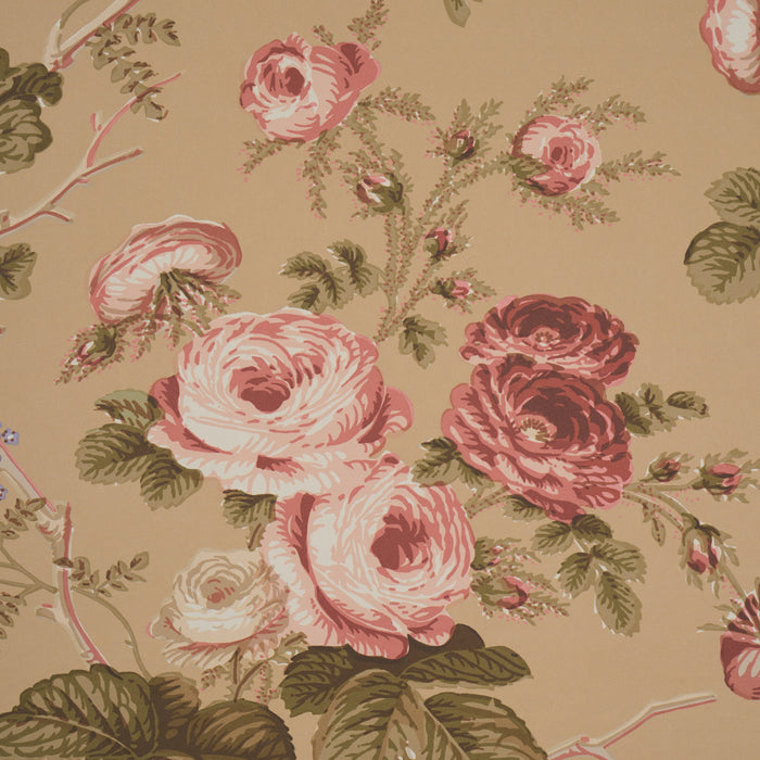 Schumacher Salisbury Tobacco Wallpaper Sample 5012064