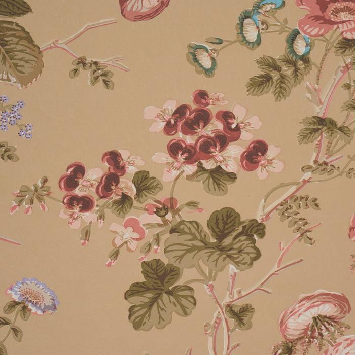 Schumacher Salisbury Tobacco Wallpaper Sample 5012064