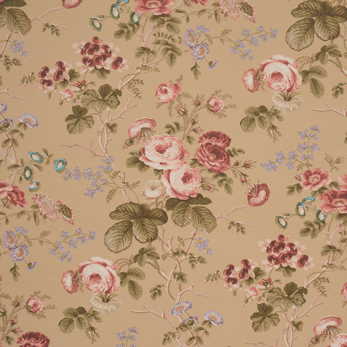 Schumacher Salisbury Tobacco Wallpaper Sample 5012064