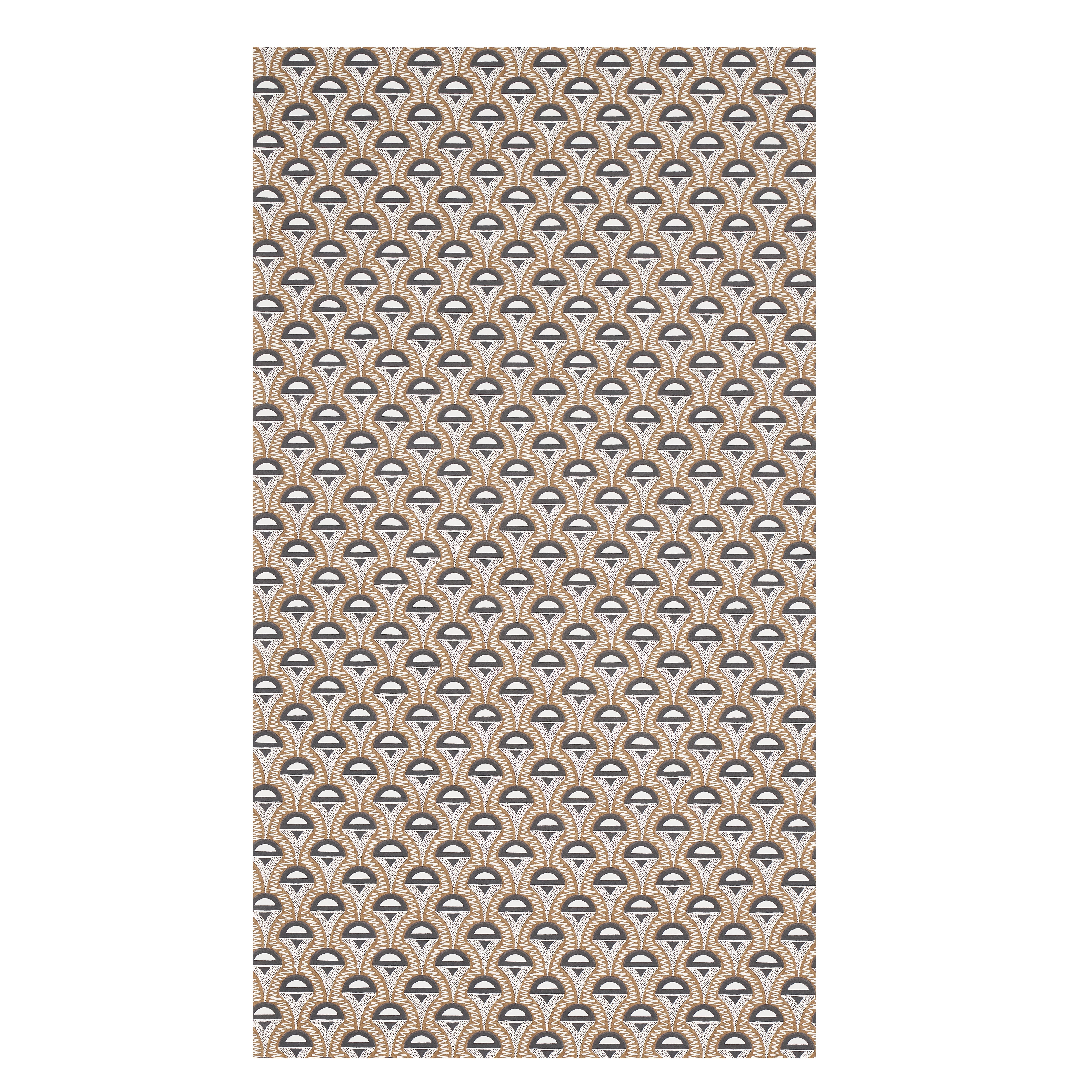 Schumacher Abelino Camel & Black Wallpaper Sample 5012080