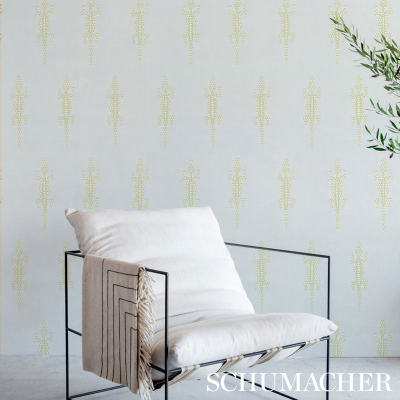 Schumacher Baracoa Mineral Wallpaper Sample 5012100