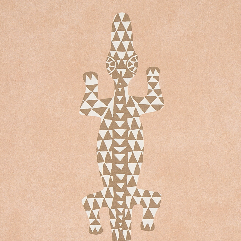 Schumacher Baracoa Terracotta Wallpaper Sample 5012102