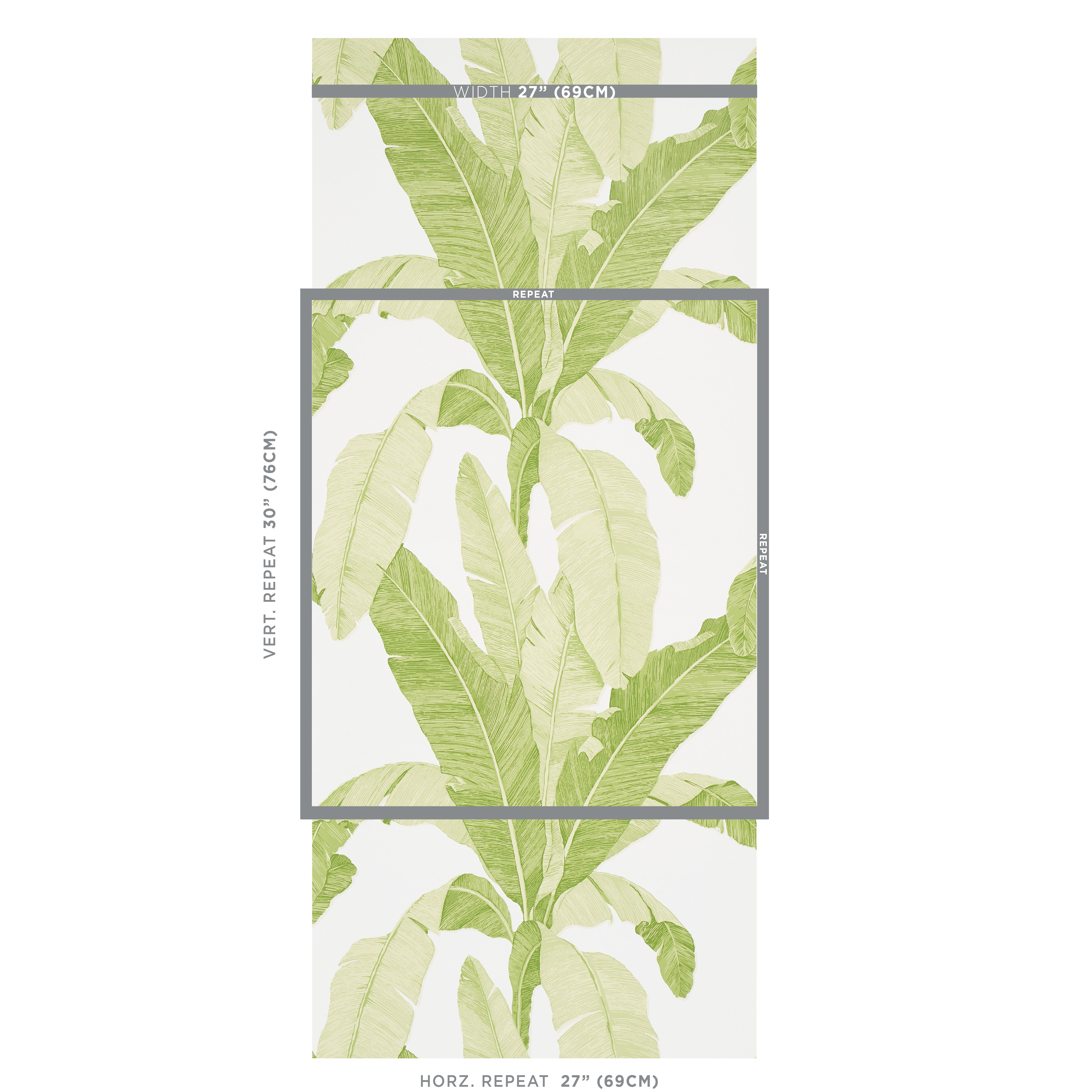 Schumacher Erisimo Leaf Wallpaper Sample 5012110