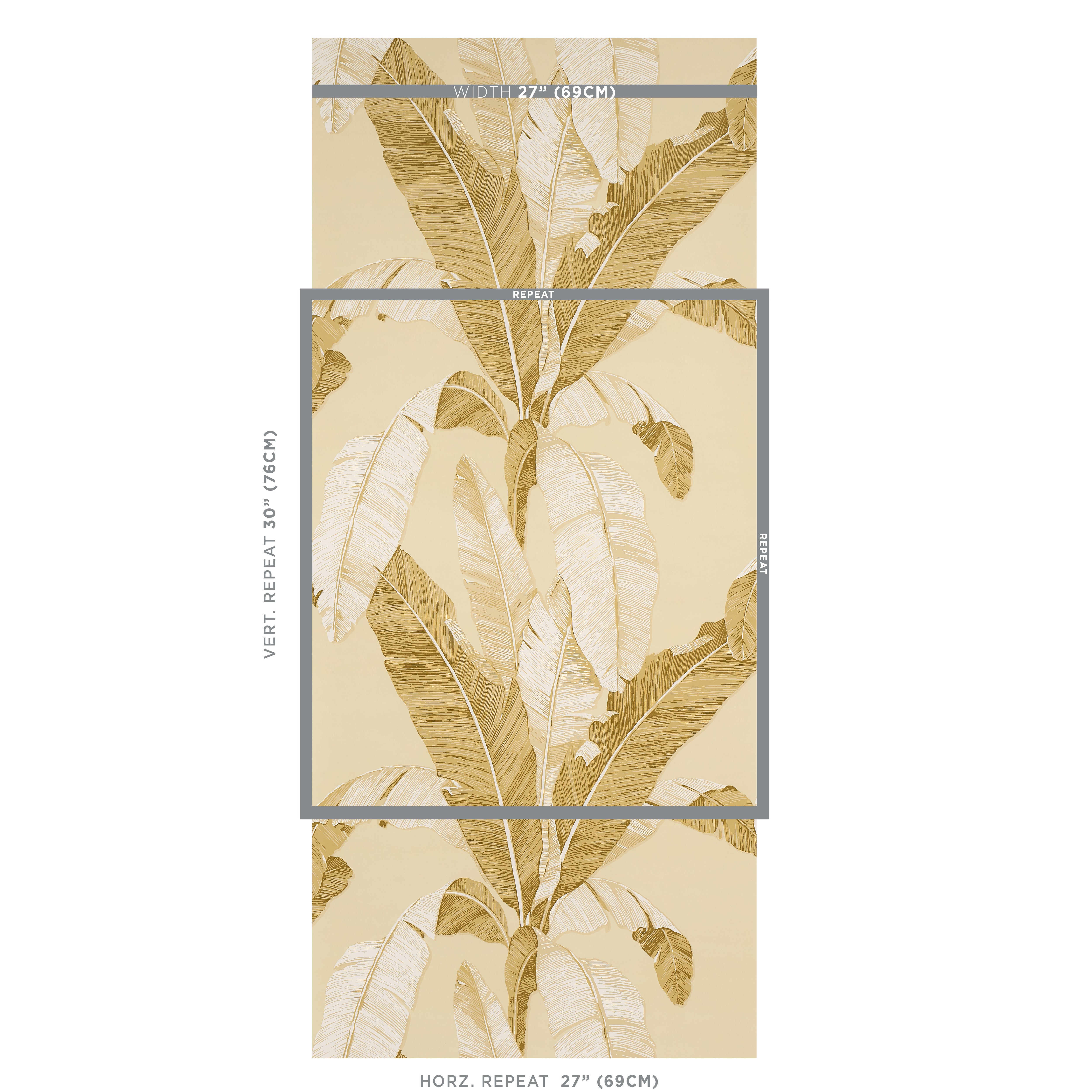 Schumacher Erisimo Neutral Wallpaper Sample 5012111