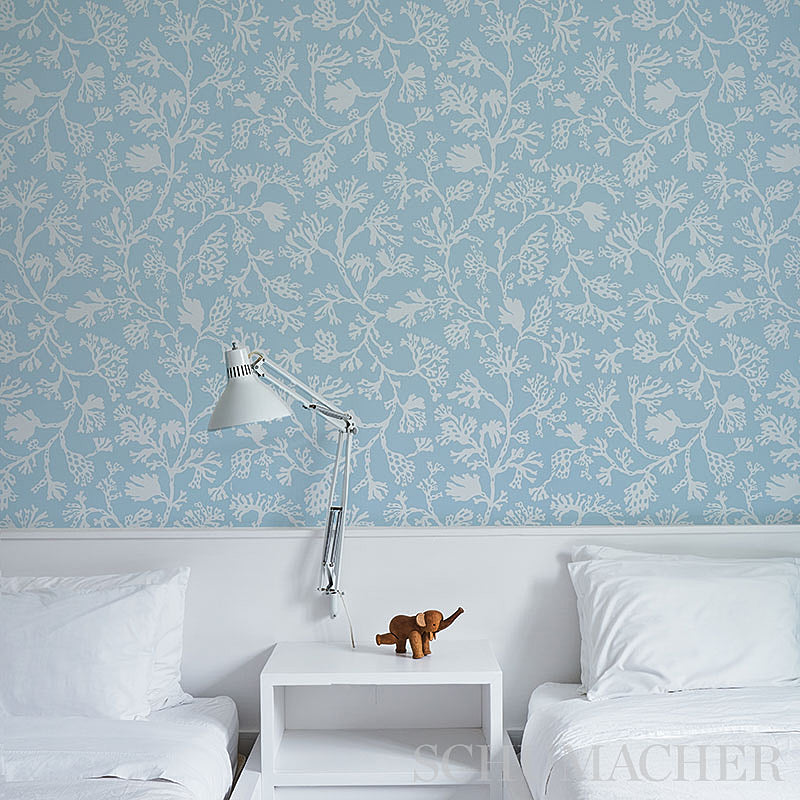 Schumacher Anthoza Sky Wallpaper 5012130