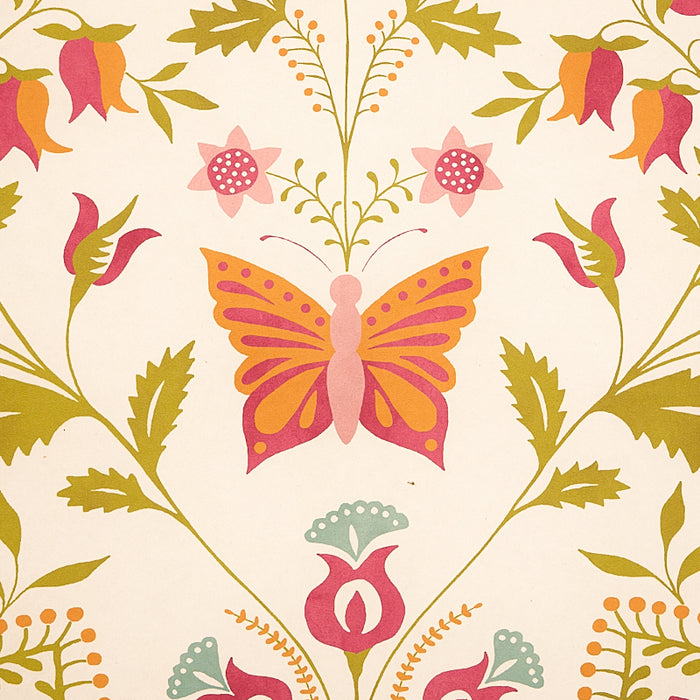Schumacher Orla Panel Magenta Wallpaper 5012150