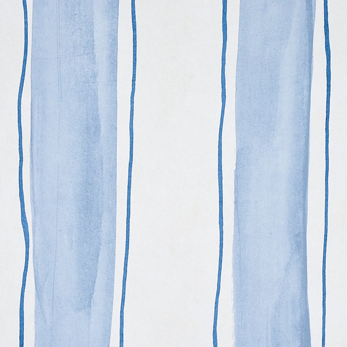 Schumacher Tracing Stripes Sky Wallpaper Sample 5012170