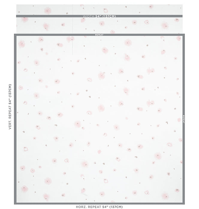 Schumacher Stellar Blush Wallpaper Sample 5012191