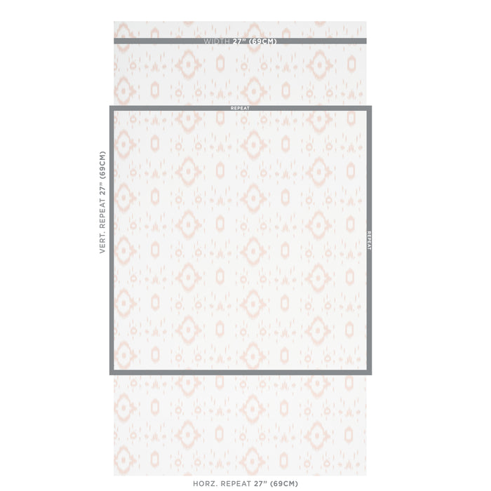 Schumacher Tabitha Quiet Pink Wallpaper Sample 5012201
