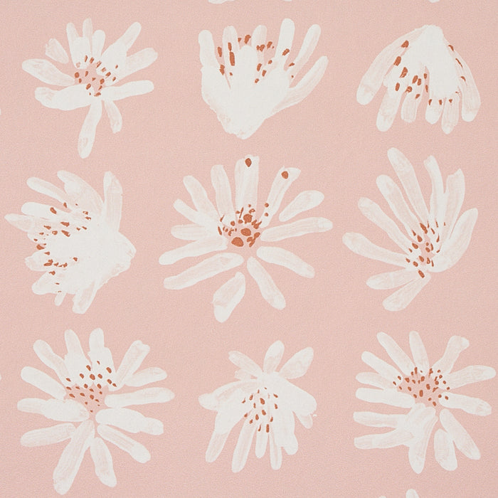 Schumacher Meadow Rock Blush Wallpaper Sample 5012230