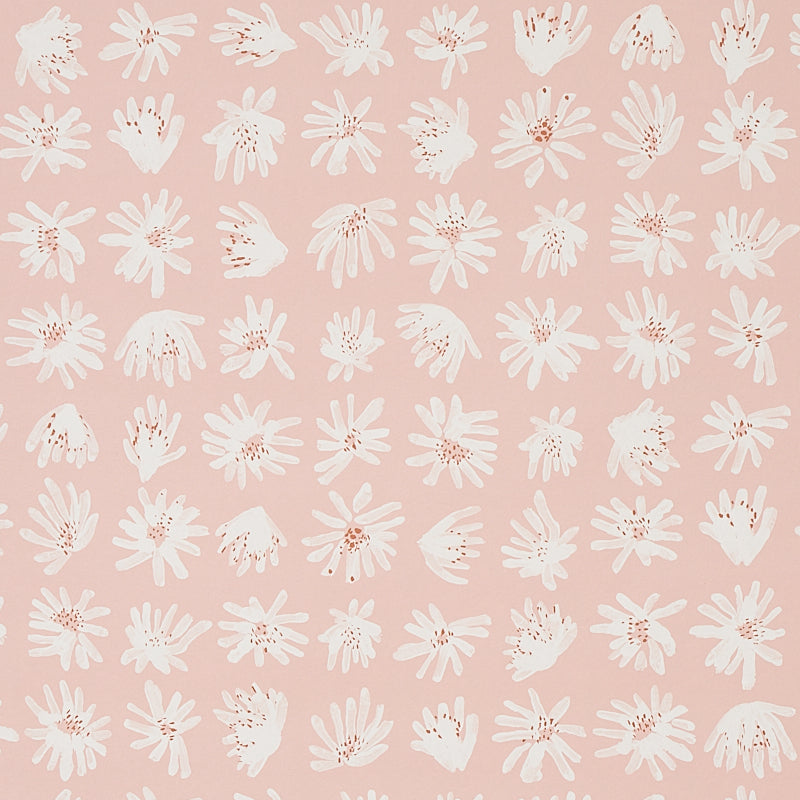 Schumacher Meadow Rock Blush Wallpaper 5012230