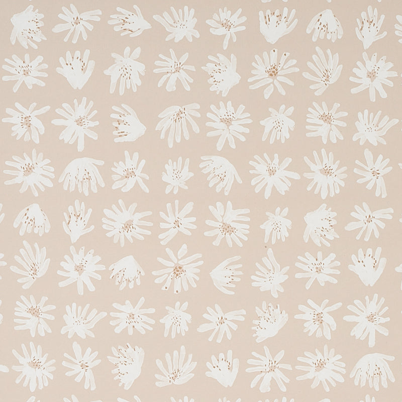 Schumacher Meadow Rock Neutral Wallpaper Sample 5012231