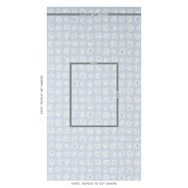 Schumacher Meadow Rock Sky Wallpaper Sample 5012232