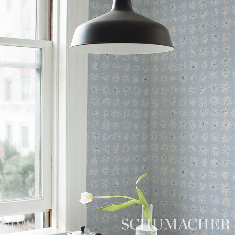 Schumacher Meadow Rock Sky Wallpaper Sample 5012232